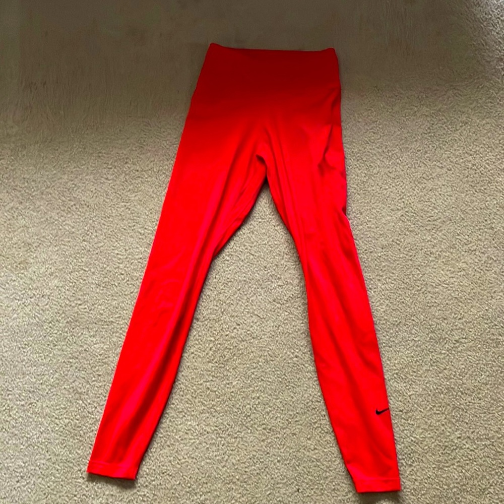 Nike Dri-Fit hot red leggings